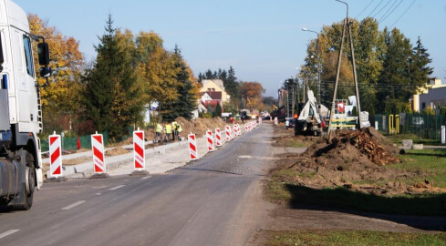 Rozbudowa drogi - utrudnienia - grafika