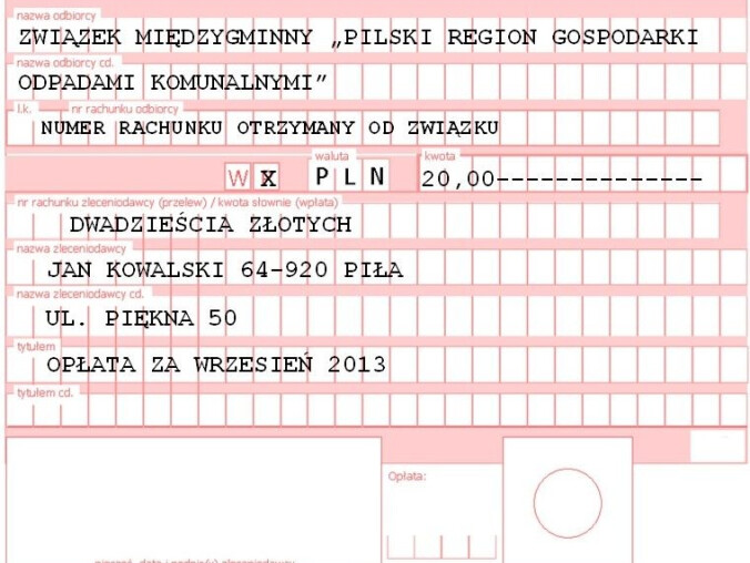 Pamiętaj o opłacie za odpady - grafika