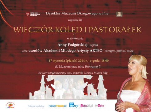 Kolędy i pastorałki w muzeum - grafika