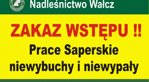 Czego saperzy szukają w wałeckich lasach? Zakaz wstępu! - grafika