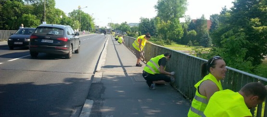 Most Bolesława Krzywoustego odmalowany. Spontaniczna akcja