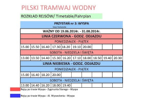 Tramwajem wodnym teraz nie tylko w weekend