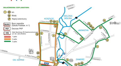 Półmaraton już w niedzielę - utrudnienia - grafika