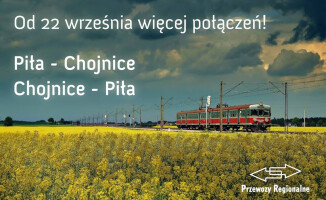 Od poniedziałku więcej pociągów do Chojnic