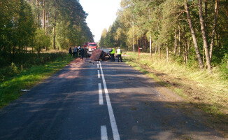 Ciągnik zderzył się z dostawczakiem