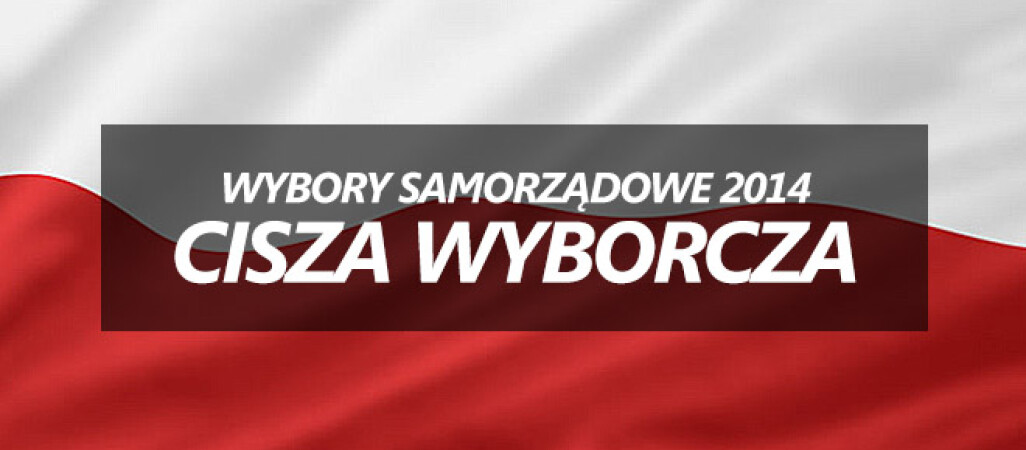 Cisza wyborcza i uszkodzony baner