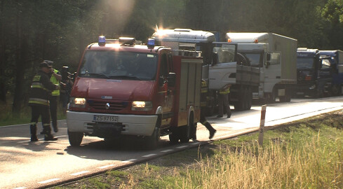 Wypadek niedaleko K10 - grafika