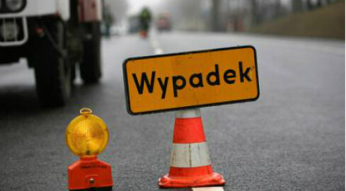 Wypadek na trasie Okonek-Lotyń - grafika