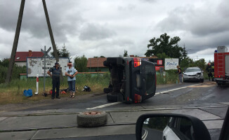 Wypadek na przejeździe kolejowym