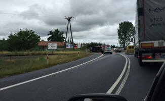 Wypadek na przejeździe kolejowym