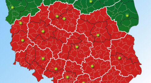 Czerwony alarm pogodowy - grafika