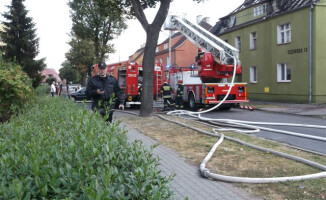 Pożar na Tczewskiej, mieszkańcy ewakuowani