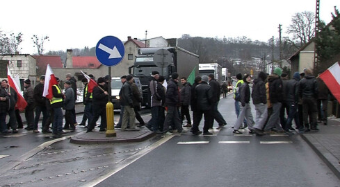 Protest rolników trwa - grafika