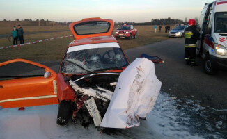 Wypadek na lotnisku. Kierowca był pod wpływem narkotyków