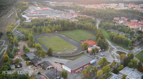 Jest wstępna koncepcja stadionu przy Okrzei - grafika