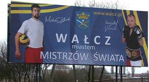 Wałcz promuje się poprzez Mistrzów Świata - grafika