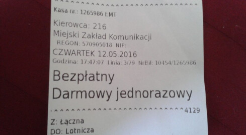 Bilet MZK darmowy, czy bezpłatny? - grafika