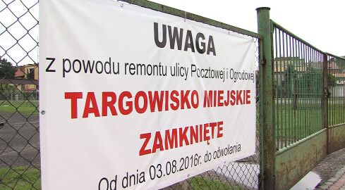 Targowisko w Czarnkowie zamknięte na czas remontów - grafika