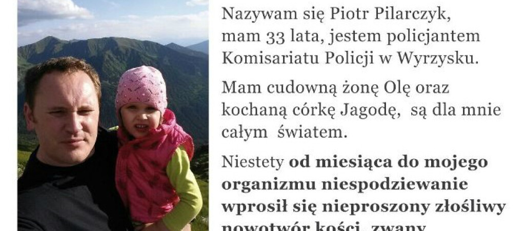 Przejedź się wąskotorówką dla chorego policjanta