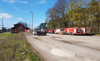 Ćwiczenia strażaków w Nadleśnictwie Płytnica