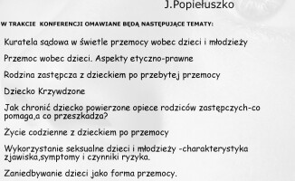 Konferencja Złotów: Chrońmy dzieci przed przemocą