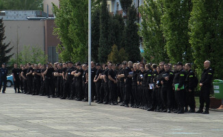 Pali się w Szkole Policji w Pile