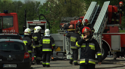 Pali się w Szkole Policji w Pile - grafika