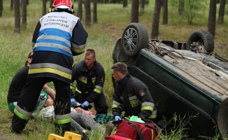 Widowiskowe ćwiczenia strażaków z regionu