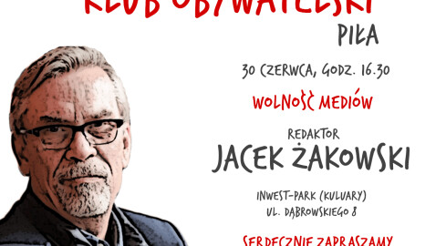 Jacek Żakowski o wolności mediów w Pile - grafika