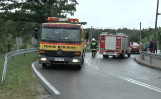 Zderzenie na drodze wojewódzkiej