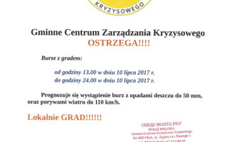 Burze z gradem? Mogą wystąpić dziś nad regionem