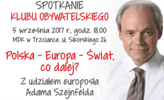 Spotkanie z europosłem Adamem Szejnfeldem