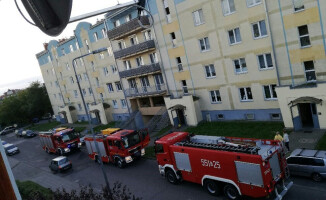 Pożar garaży podziemnych przy Kochanowskiego