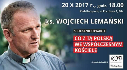 Ksiądz Lemański w Pile o sytuacji w kościele - grafika