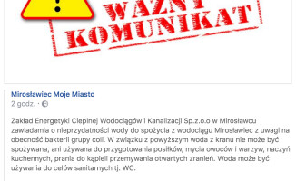 Bakterie z grupy coli w wodociągach miejskich