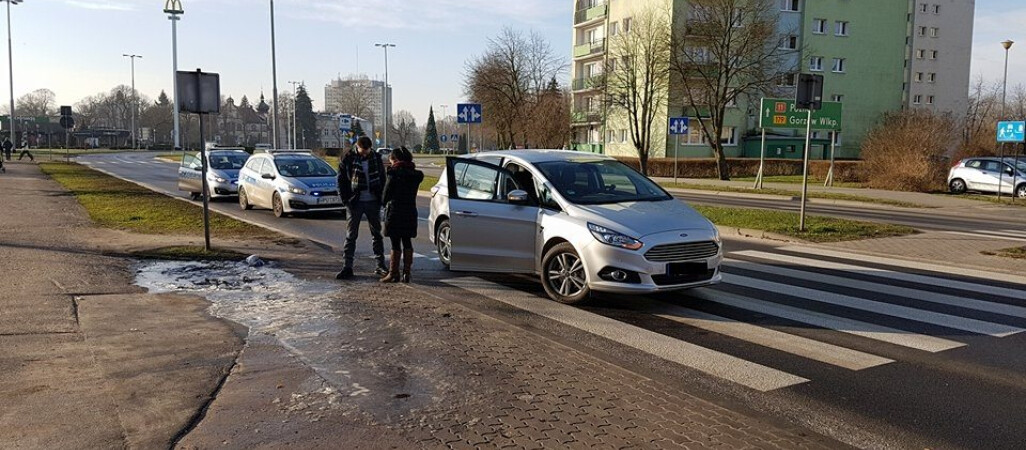 Potrącenie na pasach w Pile