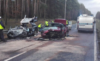 Dwie osoby zginęły na DK 22. Czworo rannych