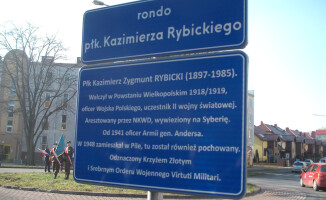 Rondo płk. Kazimierza Rybickiego w Pile