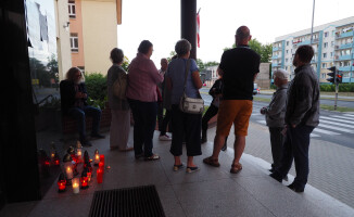 Protest przed sądami w kraju, również w Pile