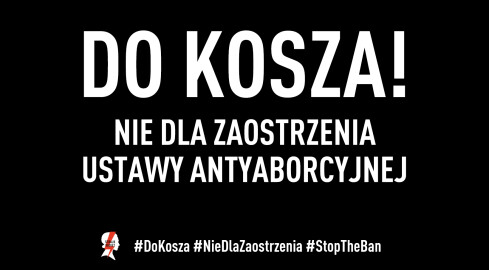 Protest przeciwko zaostrzeniu ustawy antyaborcyjnej - grafika