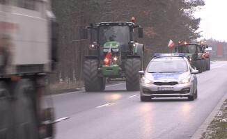 Protest rolników w Pile [ZDJĘCIA i VIDEO]