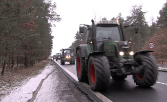 Protest rolników w Pile [ZDJĘCIA i VIDEO]