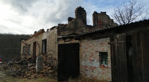 Pożar w Osieku, ewakuowano dwie osoby - grafika