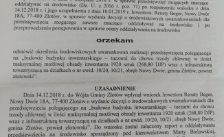 Była posłanka nie otrzymała zgody na budowę tuczarni 