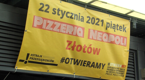 "Ciągle tylko obiecanki. Dlatego otwieramy" Bunt przeciwko lockdownow - grafika