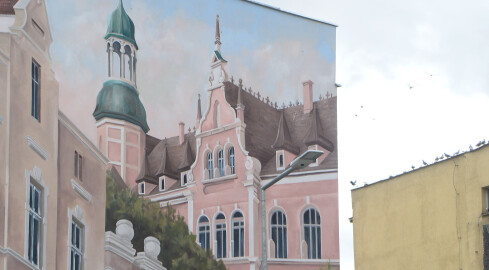 Powstał kolejny historyczny mural w Pile - grafika