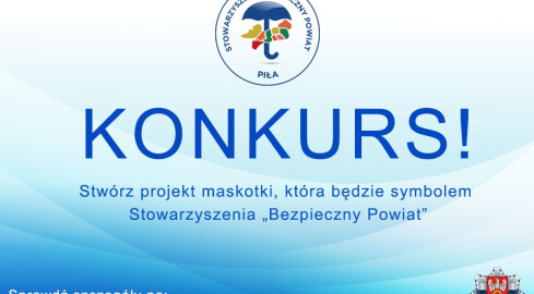 Konkurs na projekt maskotki stowarzyszenia "Bezpieczny Powiat" - grafika