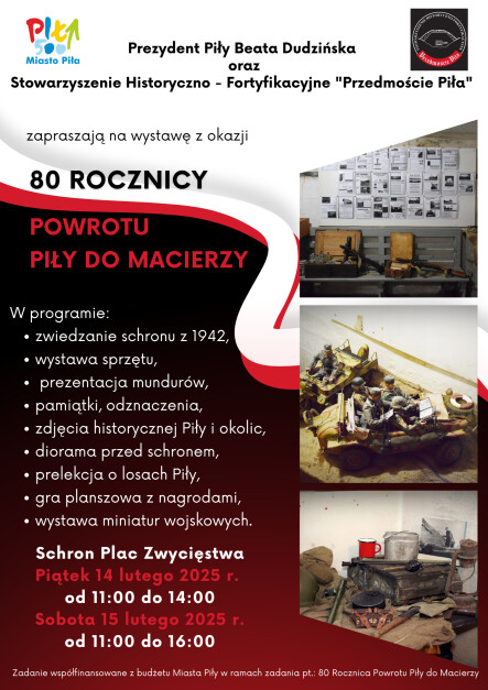 Wystawa z okazji 80. rocznicy Powrotu Piły do Macierzy - grafika