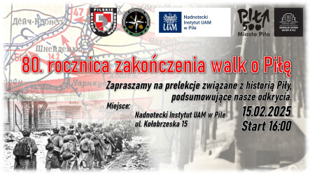 80. rocznica zakończenia walk o Piłę - grafika