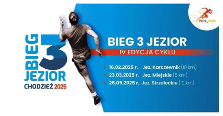 1. bieg z cyklu „Bieg Trzech Jezior” - grafika